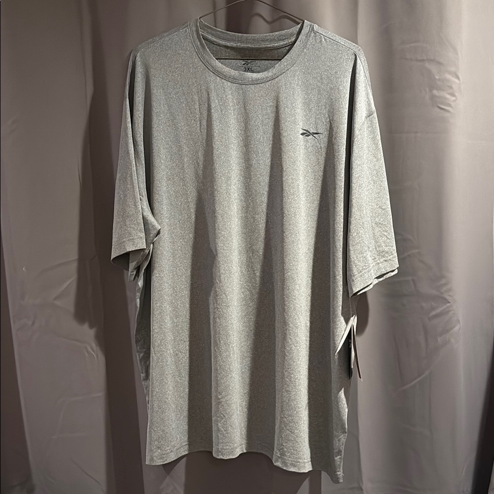 Reebok Men's Heather Gray Short Sleeve Tee